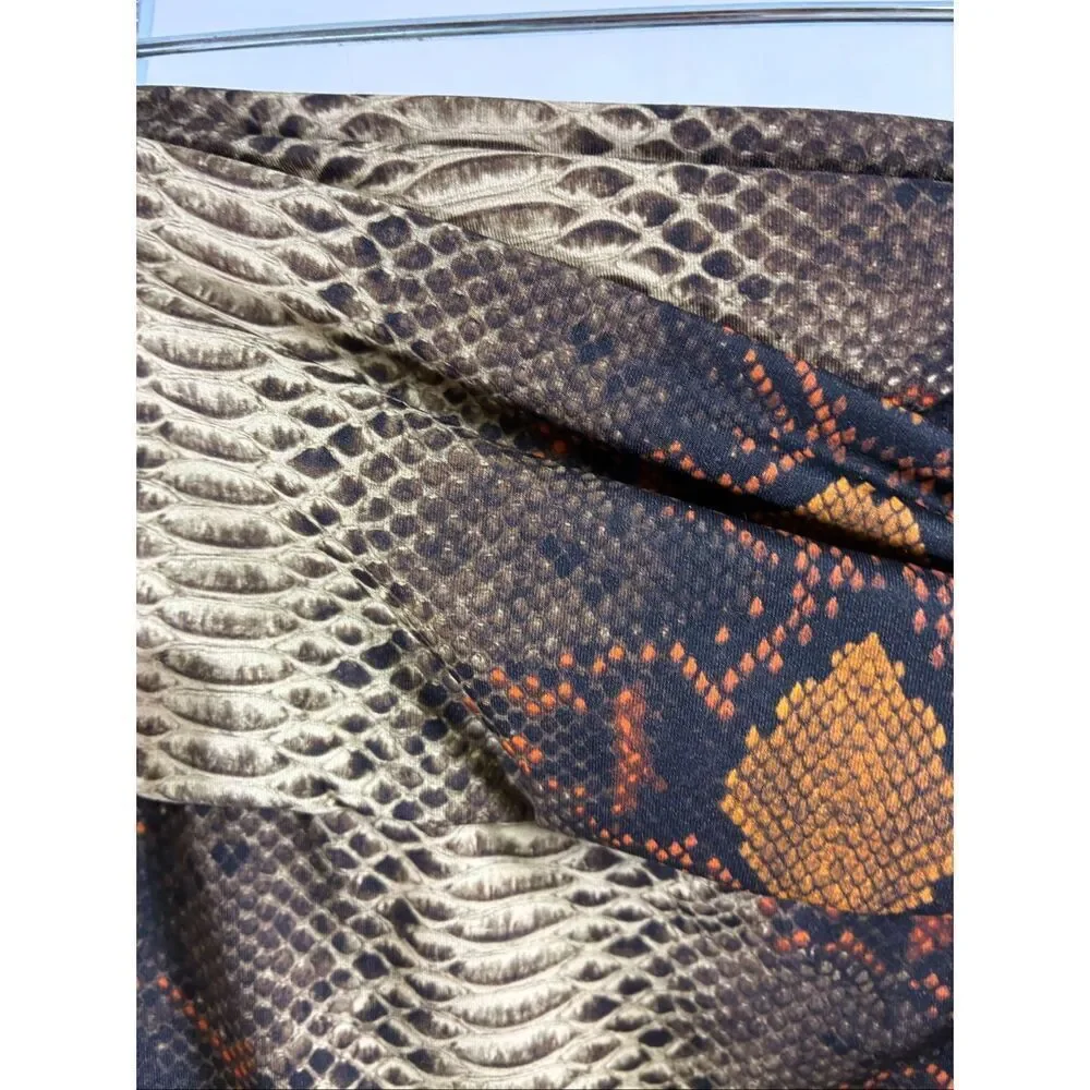 SKIMS NWT Swim Sarong in Desert Snake Print Size XS